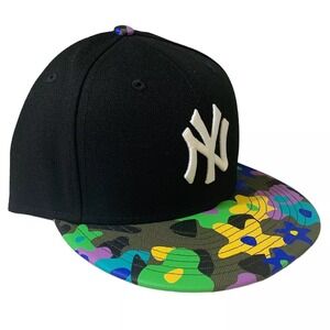 New York Yankees New Era 9FIFTY MLB Floral Green Camo Black Snapback Hat OSFM